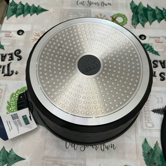 D&W Pot/Casserole 12.5" Inch,10 Qt With Lid Big Party Size Nonstick Cookware New - Picture 4 of 8